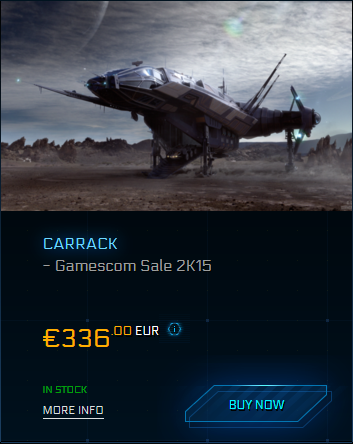 Carrack Gamescom Sale 2k15