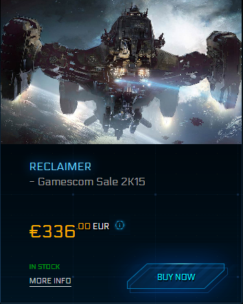 Reclaimer Gamescom sale 2k15
