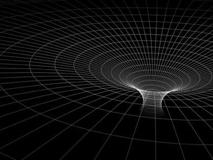 la représentation abstraite et mathématique d'un trou noir.